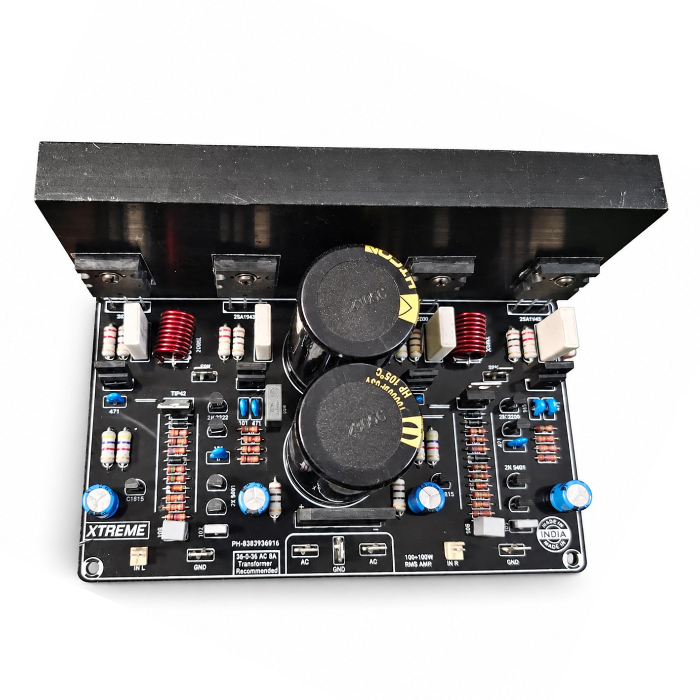 Toshiba 2SC5200 and  Transistor Based 200W Stereo Original Amplifier Board.