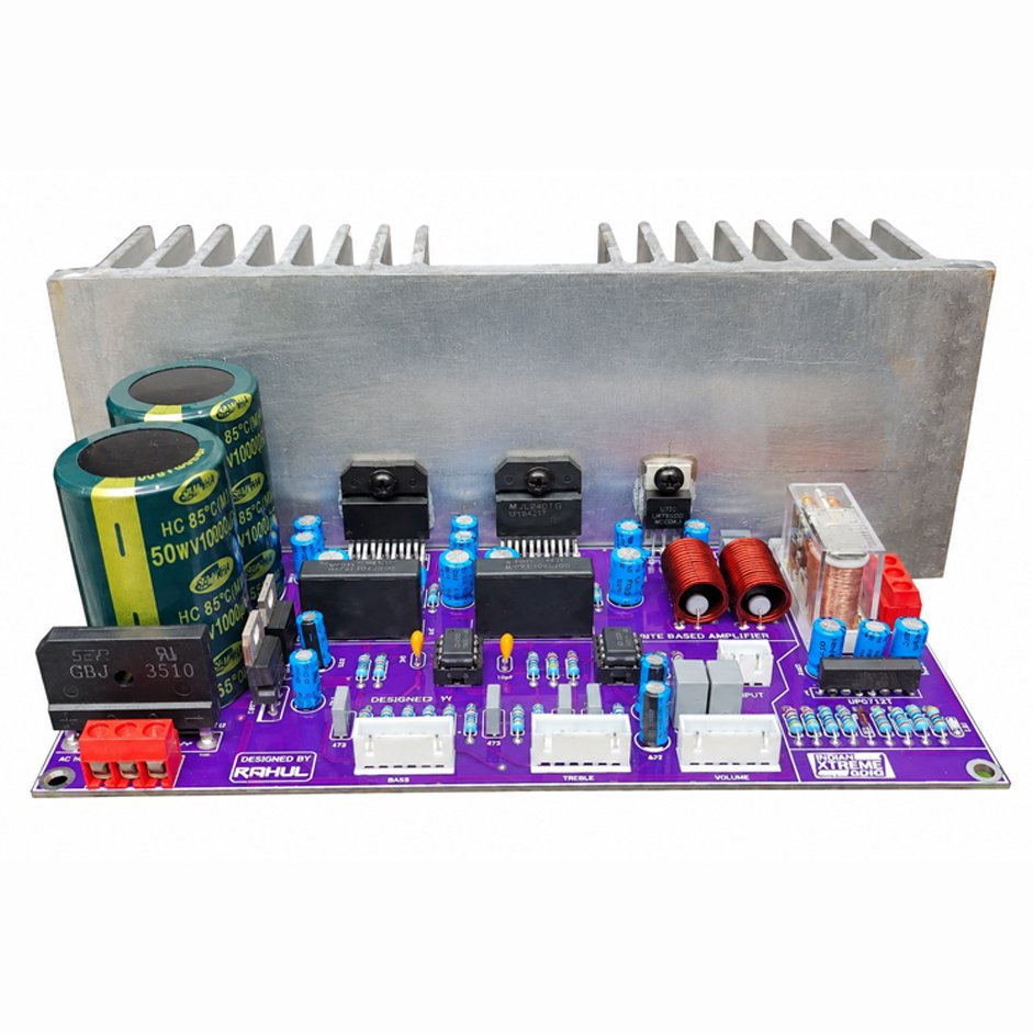 LM3886 Stereo Amplifier Board with Inbuilt Pre Amp and Tone Control