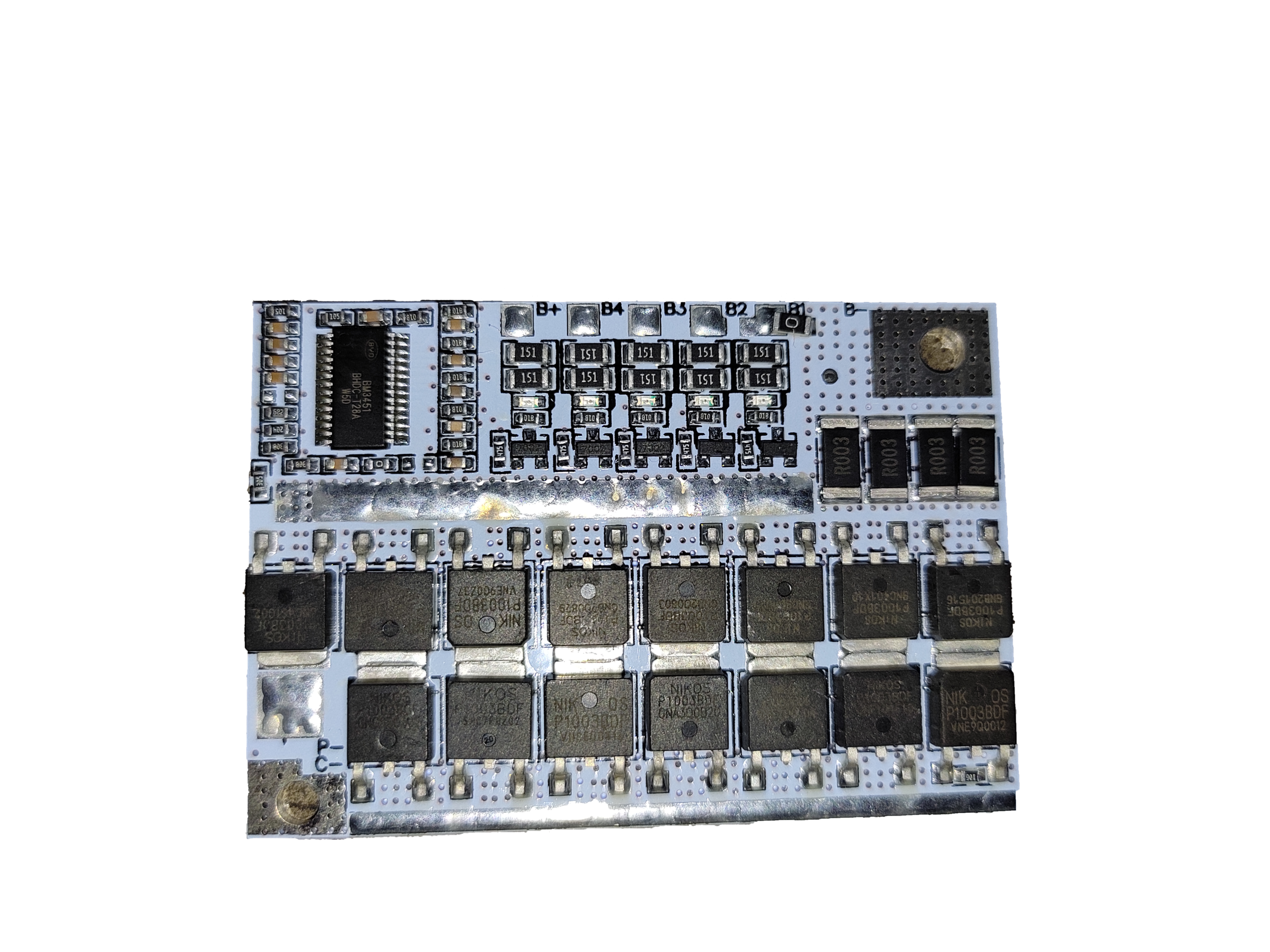 3s 100A LiFePO4 Battery Balance Charging BMS Battery Protection Board-white