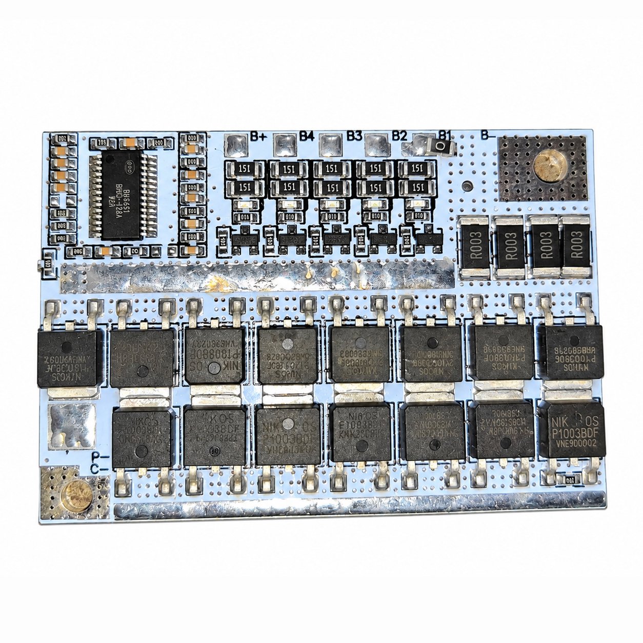 3s 100A LiFePO4 Battery Balance Charging BMS Battery Protection Board-white