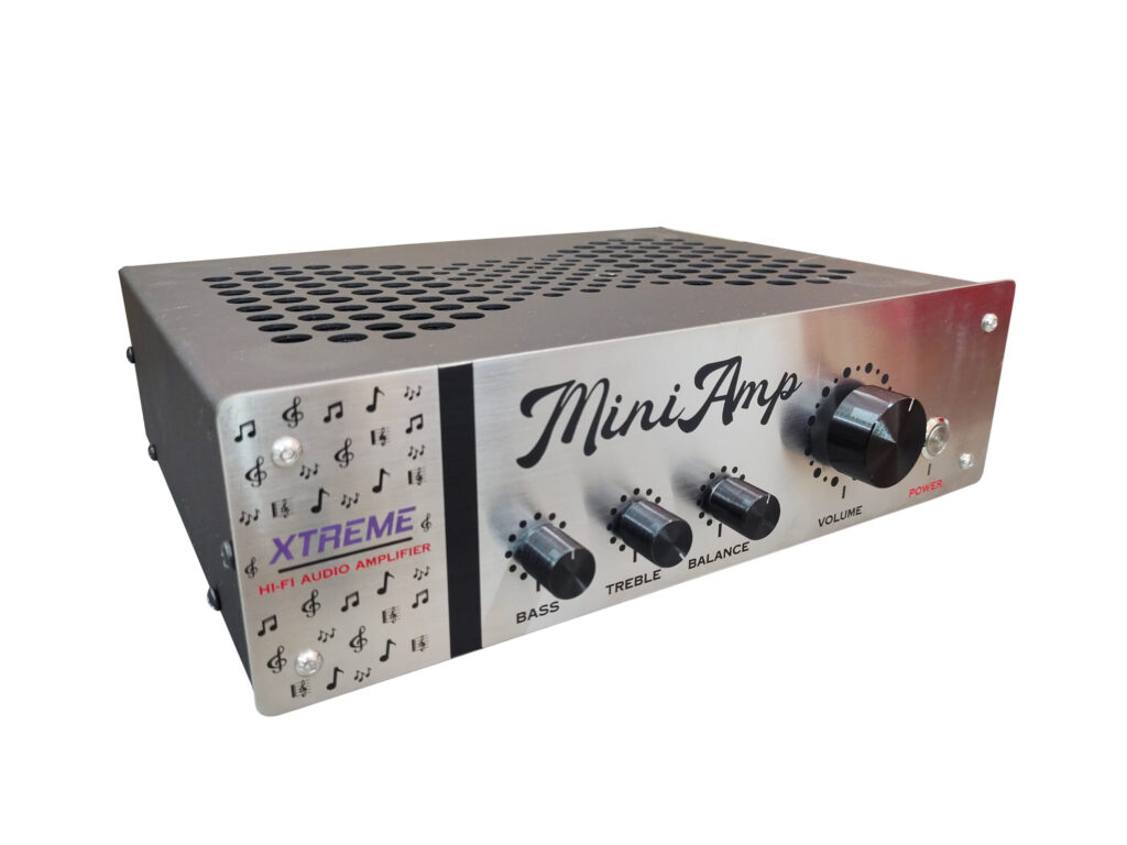 LM3886 integrated mini amplifier with tone control and heatsink