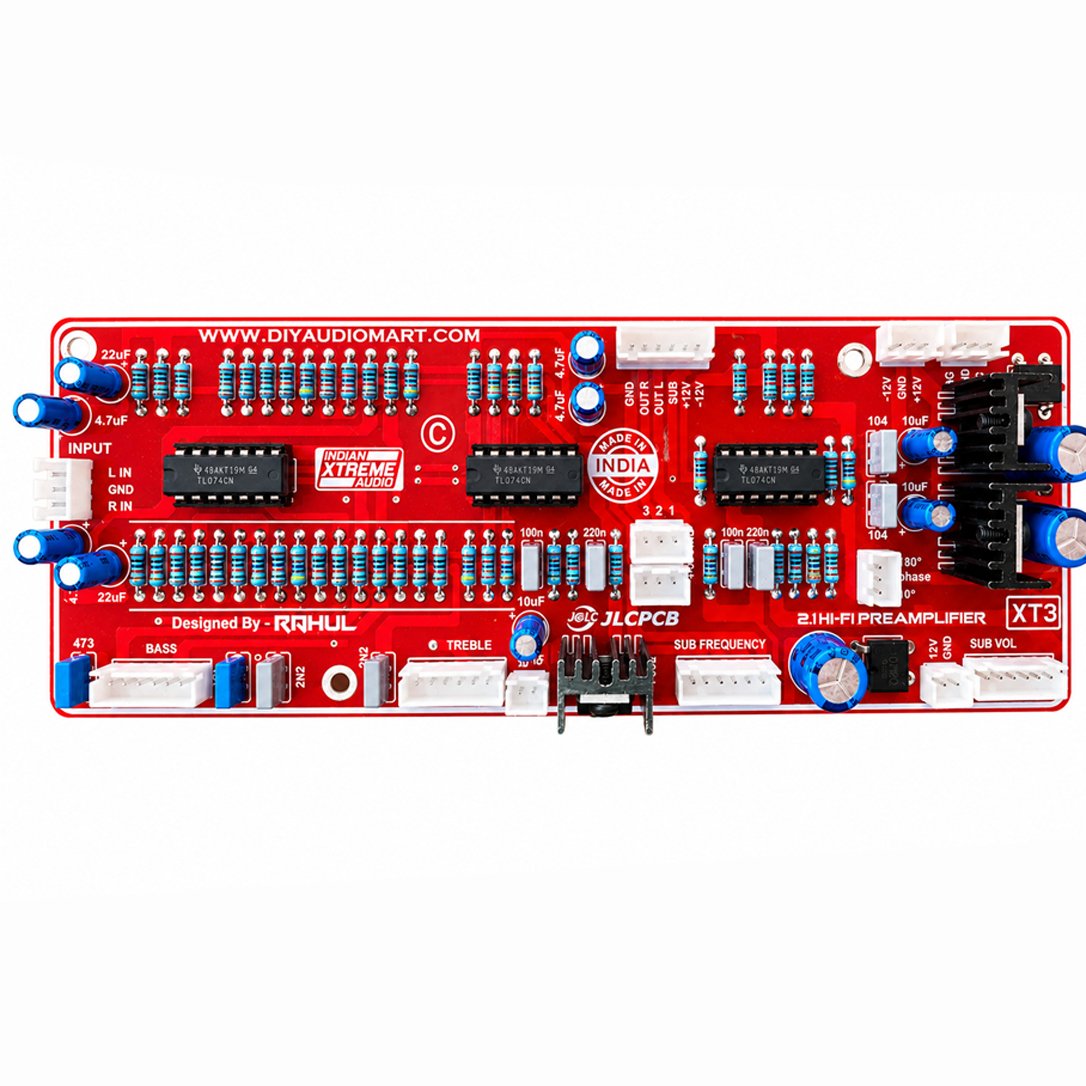 2.1 Pre Amplifier Hi-Fi With 4th Order Low Pass Filter