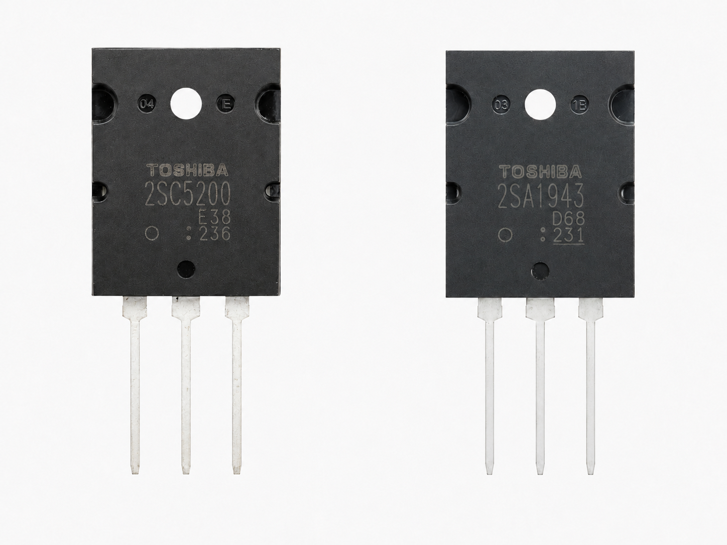 2SC5200 & 2SA1943 TOSHIBA ORIGINAL Transistors