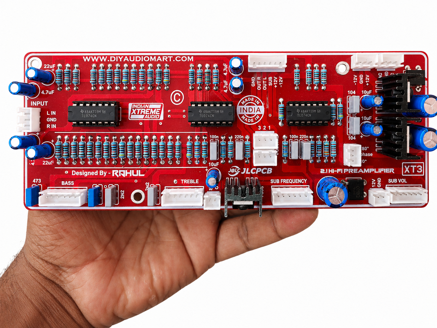 2.1 Pre Amplifier Hi-Fi With 4th Order Low Pass Filter