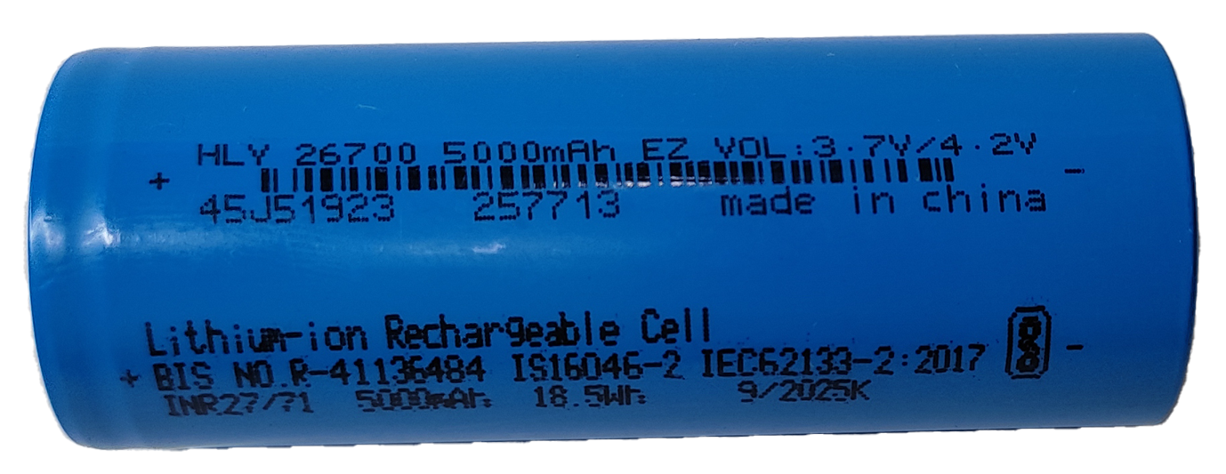 HLY 26700 3.7v Rechargeable 5000mAh Li-on