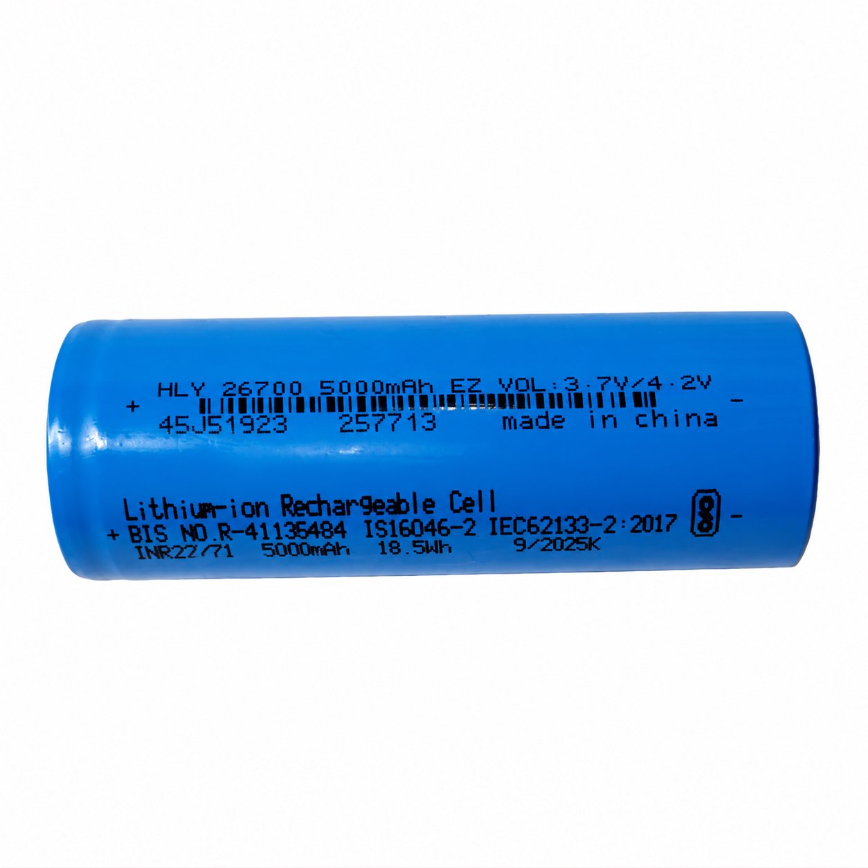HLY 26700 3.7v Rechargeable 5000mAh Li-on