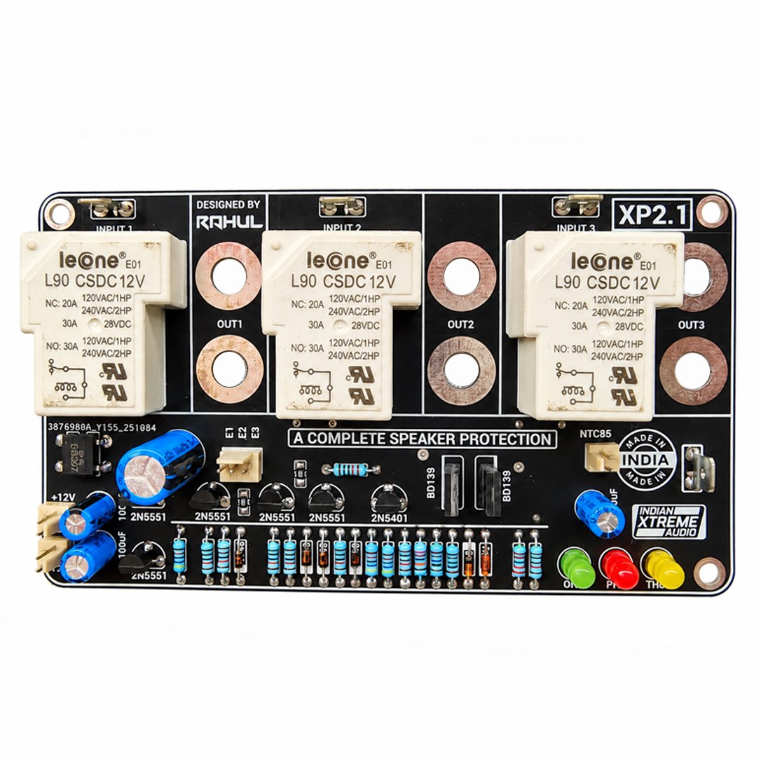 3-Channel Speaker Protection Circuit | 2.1 Amplifier Protection with 30A Relays